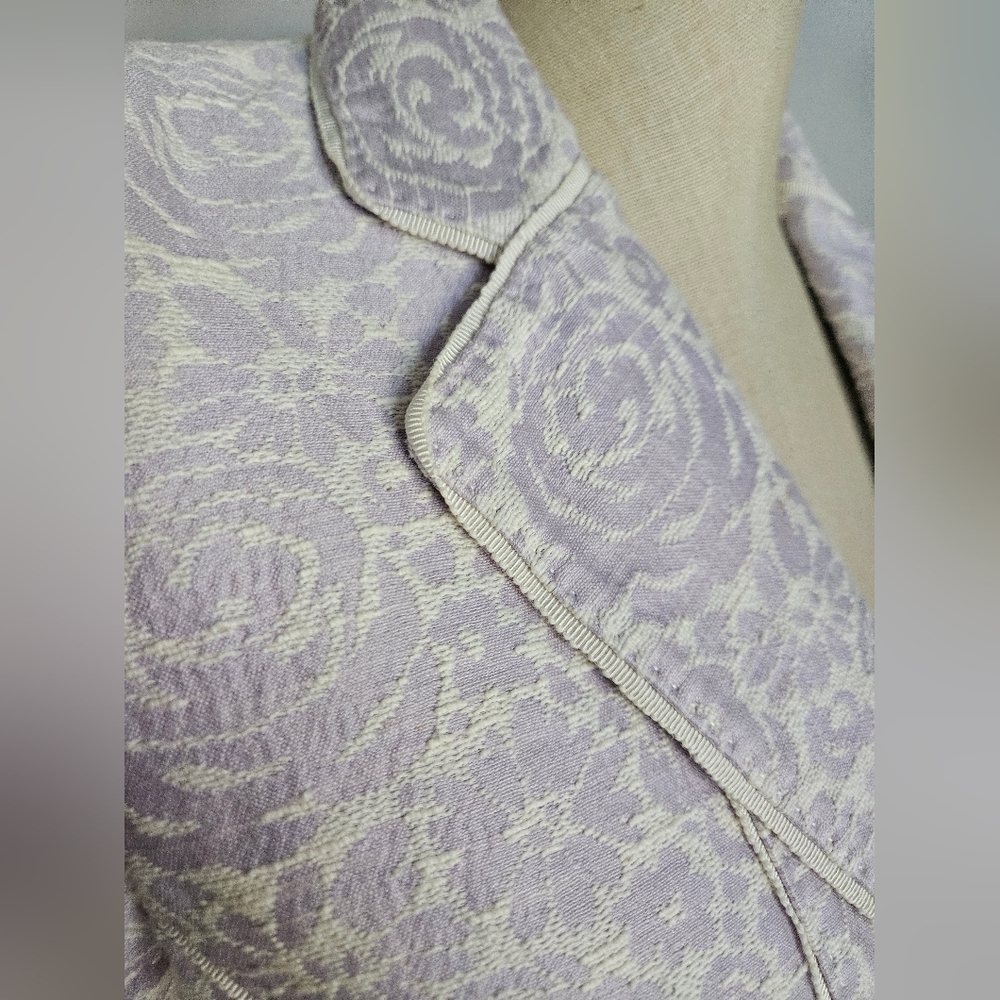 LES COPAINS Made In Italy Lilac Floral Jacket | SZ 44/8 - Picture 4 of 15